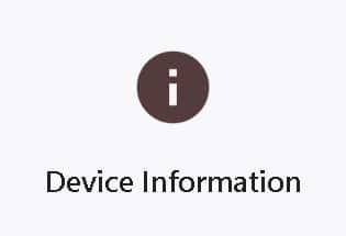 Device information